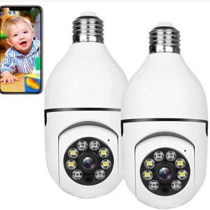 2-PK Light Bulb Security Camera